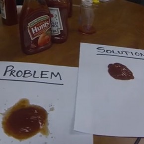 Licealiści rozwiązali problem z wyciskaniem ketchupu