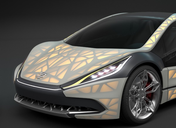 Light Cocoon - ultralekki samochód z drukarki 3D-2