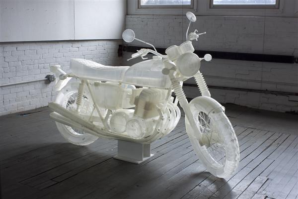 Naturalnej wielkości motocykl Honda CB500 z drukarki Ultimaker 3D2