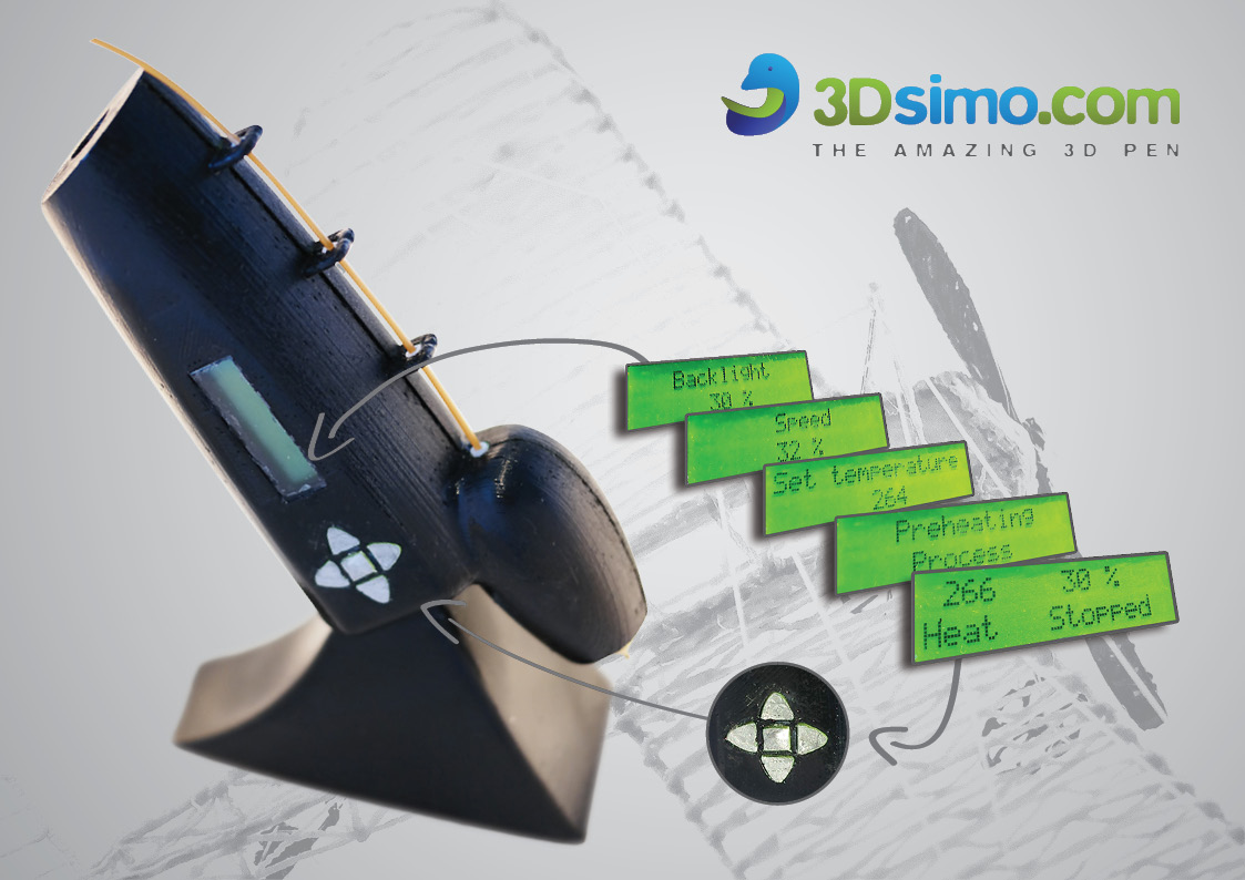 3Dsimo – pisak drukujący wieloma materiałami