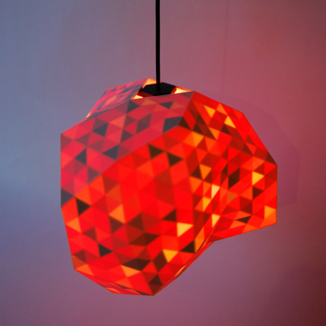Drukowane trójwymiarowo designerskie lampy