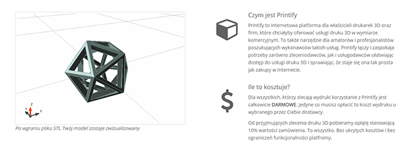 Printify - internetowa platforma druku 3D2