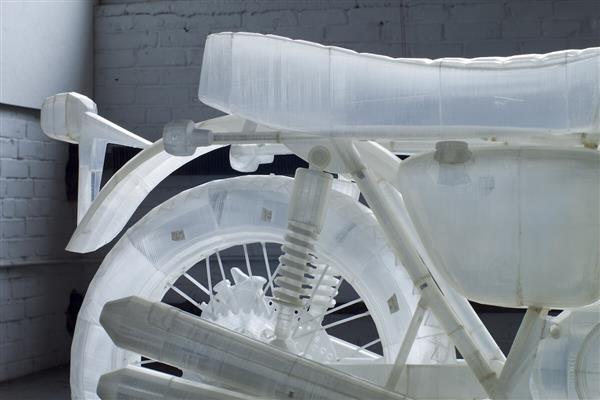 Naturalnej wielkości motocykl Honda CB500 z drukarki Ultimaker 3D1