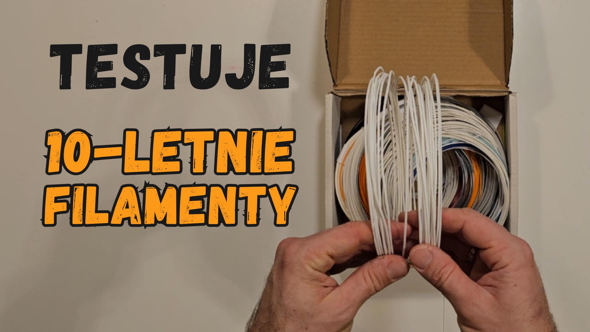 Jak starzenie się filamentu wpływa na jakość druku? Testuje 10-letnie filamenty.